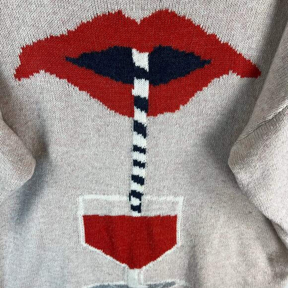 Wildfox Couture  Women’s Oversized Suck It Up Sweater Sz M - Picture 3 of 9